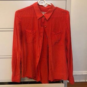 Polka Dot Red & White Juicy Couture Longsleeve Top